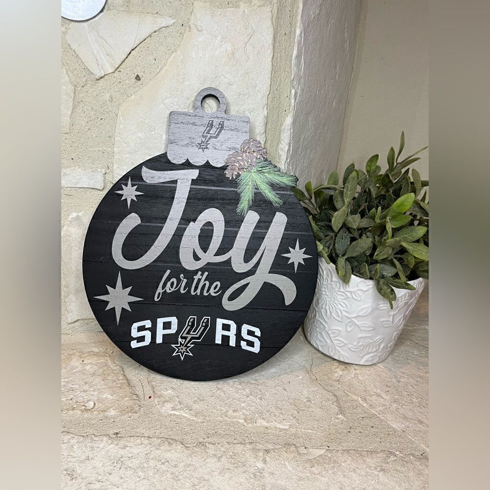 NBA Spurs wooden wall plaque “Joy for the Spurs”